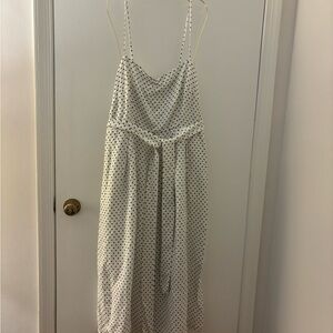 Kate Spade White Linen Polka Dot Dress